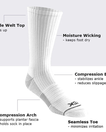 TCK socks Athletic Crew Socks 3-pack - Made with Recycled Yarns