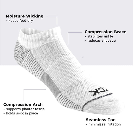 TCK socks Athletic No Show Socks 3-pack