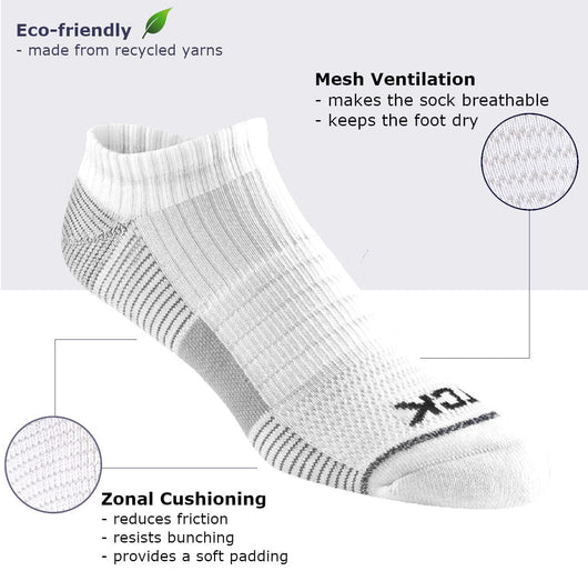 TCK socks Athletic No Show Socks 3-pack
