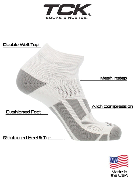 TCK socks Athletic Performance Ankle Socks for Men and Women
