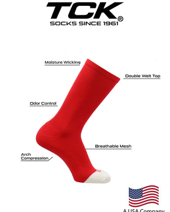 TCK socks Athletic Prosport Performance Crew Socks For All Sports