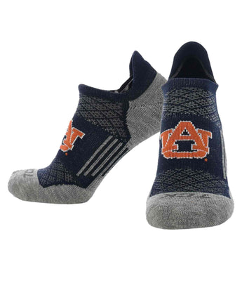 TCK socks Auburn Tigers / Large Auburn Tigers Tour No Show Tab Socks - Made in USA