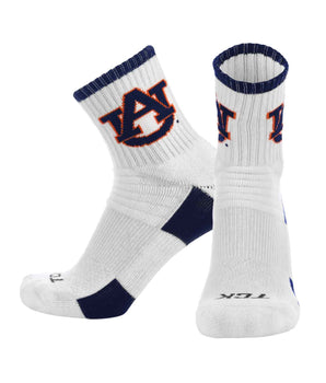 TCK Auburn Tigers Quarter Socks - Made in USA