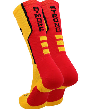 TCK socks Baltimore Socks Crew Length Bmore Strong Socks