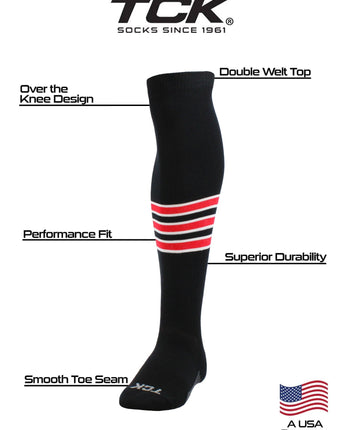 TCK socks Baseball Socks Over the Knee Pattern D