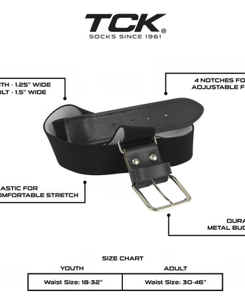 TCK socks Baseball/Softball Adult Belt & Socks Combo Set