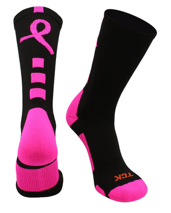 TCK socks Baseline Breast Cancer Awareness Crew Socks