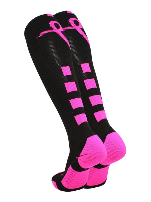 TCK socks Baseline Breast Cancer Awareness Over the Calf Socks
