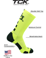 TCK socks Baylor Bears Baseline Crew USA Made