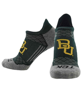 TCK socks Baylor Bears / Large Baylor Bears Tour No Show Tab Socks - Made in USA