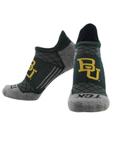 TCK socks Baylor Bears / Large Baylor Bears Tour No Show Tab Socks - Made in USA