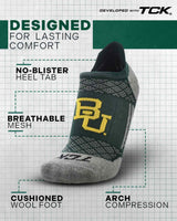 TCK socks Baylor Bears Tour No Show Tab Socks - Made in USA