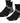 TCK socks Black-2 Pair / Large Achilles Tendonitis Running Socks 2-pack