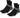 TCK socks Black-2 Pair / Large Achilles Tendonitis Running Socks 2-pack