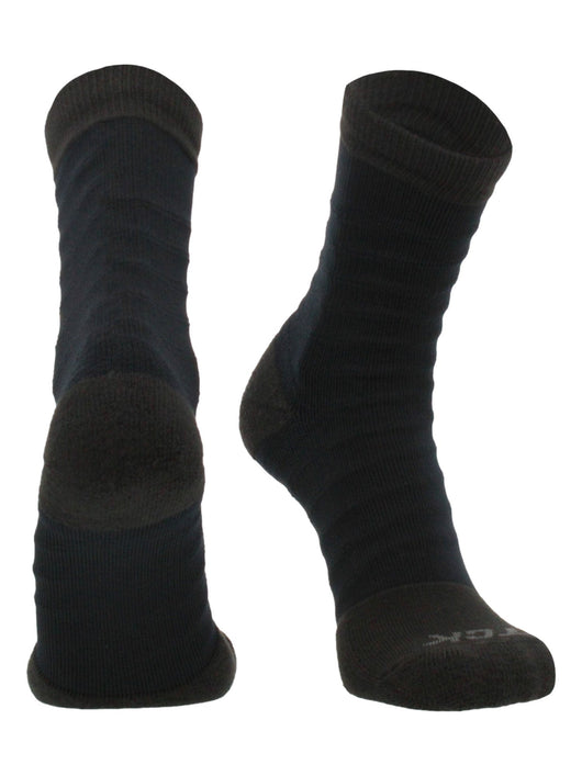 TCK socks Black/Black / Large Ankle Tape Socks - Engineered for Basketball & Football