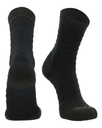 TCK socks Black/Black / Large Ankle Tape Socks - Support Sock for Basketball & Football
