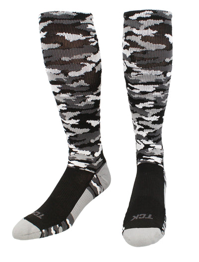 TCK socks Black Camo / Large Elite Performance Camo Over The Calf Socks