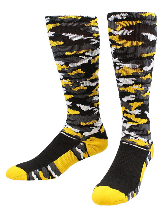 TCK socks Black/Gold Camo / Large Elite Performance Camo Over The Calf Socks