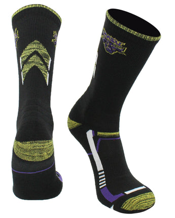 TCK socks Black/Gold / Large Minnesota State Mavericks Socks Minnesota State University Mavericks Champion Crew Socks
