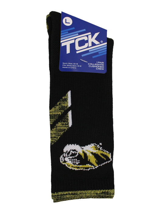 TCK socks Black/Gold / Large Missouri Tigers Socks University of Missouri Tigers Champion Crew Socks