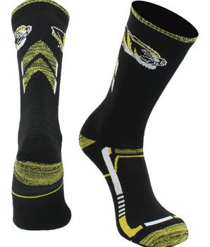 TCK socks Black/Gold / Large Missouri Tigers Socks University of Missouri Tigers Champion Crew Socks