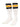 TCK socks Black/Gold / Small Retro 3 Stripe OTC Tube Socks