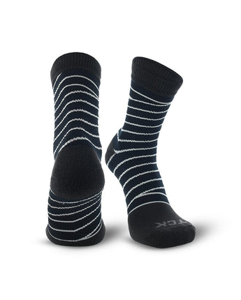 TCK socks Black/Gray / Large Ankle Tape Socks - Support Sock for Basketball & Football