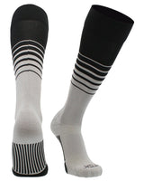 TCK socks Black/Grey / Small TCK Elite Breaker Striped Athletic Socks | Over-the-Calf Soccer & Baseball