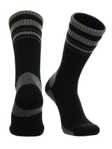 TCK socks Black/Grey / X-Large Merino Wool Hiking Socks For Men & Women - Striped