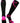 TCK socks Black/Hot Pink / Large Pink Ribbon Awareness Over the Calf Socks