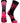TCK socks Black/Hot Pink / Large Stripes Breast Cancer Awareness Crew Socks
