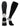 TCK socks Black / Large Compression Socks For Women and Men, Over the Calf Graduated Compression 8-15 mmHg 20-30 mmHg