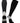 TCK socks Black / Large Compression Socks For Women and Men, Over the Calf Graduated Compression 8-15 mmHg 20-30 mmHg
