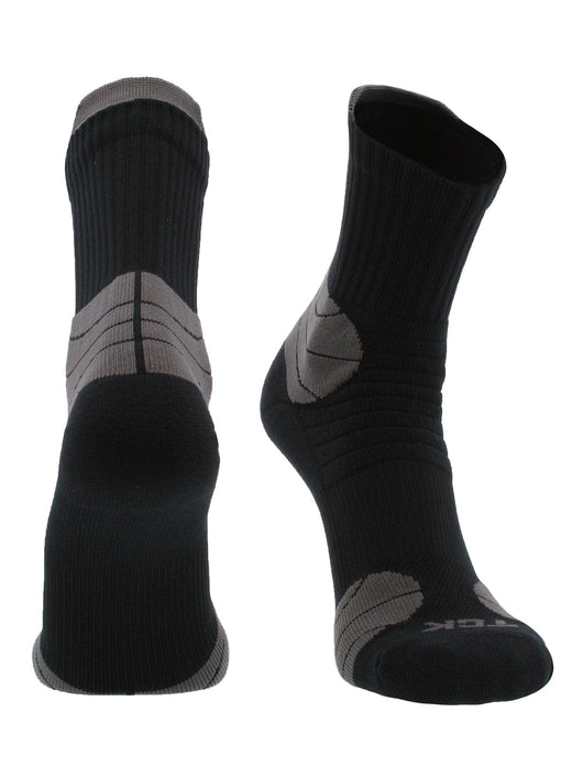 TCK socks Black / Large Crossover Multi-Sport Quarter Crew Socks
