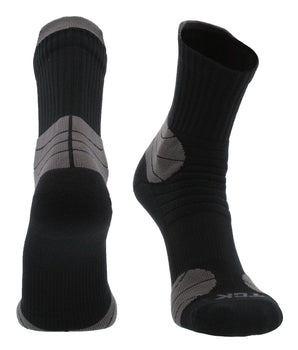 TCK socks Black / Large Crossover Multi-Sport Quarter Crew Socks