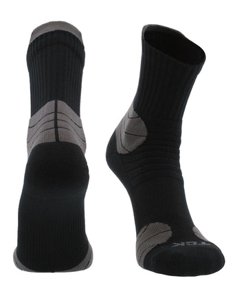 TCK socks Black / Large Crossover Multi-Sport Quarter Crew Socks
