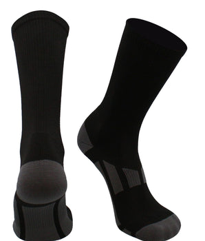 TCK socks Black / Large Elite Performance 2.0 Crew Socks For Sports
