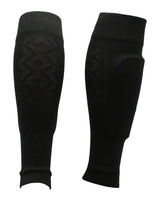 TCK socks Black / Large Soccer Shin Guard Sleeves
