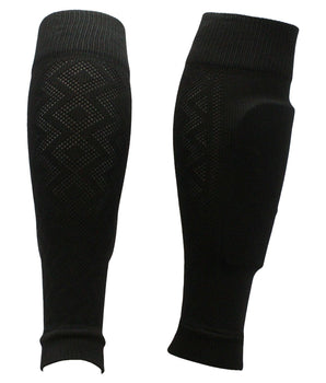 TCK socks Black / Large Soccer Shin Guard Sleeves