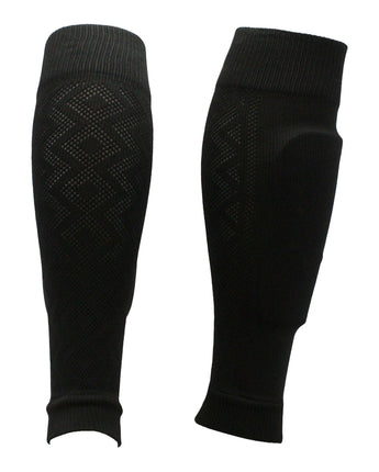 TCK socks Black / Large Soccer Shin Guard Sleeves