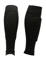 TCK socks Black / Large Soccer Shin Guard Sleeves