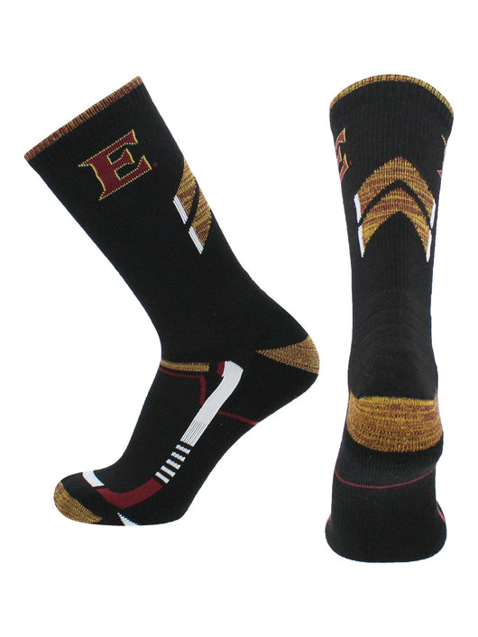 TCK socks Black/Maroon / Large Elon Phoenix Socks Elon University Phoenix Champion Crew Socks