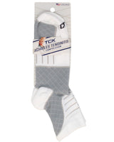 TCK socks Black / Medium Achilles Tendonitis Compression Socks For Women and Men, Low Crew 20-30mmHg Compression