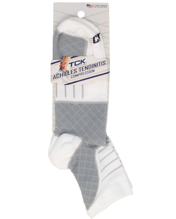 TCK socks Black / Medium Achilles Tendonitis Compression Socks For Women and Men, Low Crew 20-30mmHg Compression