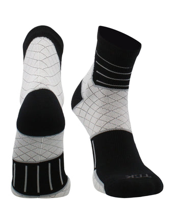 TCK socks Black / Medium Achilles Tendonitis Compression Socks For Women and Men, Low Crew 20-30mmHg Compression