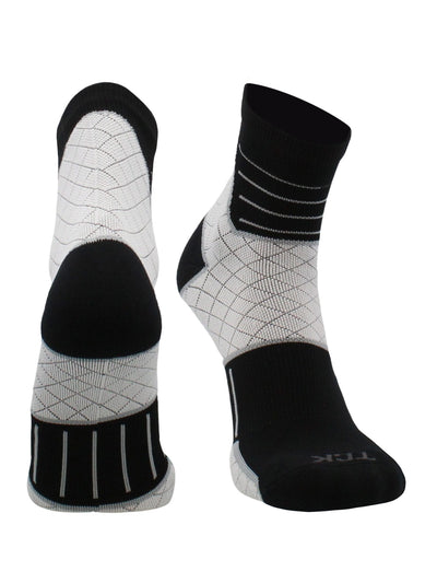 TCK socks Black / Medium Achilles Tendonitis Compression Socks For Women and Men, Low Crew 20-30mmHg Compression