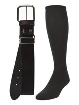 TCK socks Black / Medium Baseball/Softball Adult Belt & Socks Combo Set