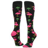 TCK socks Black / Medium Made in USA Krazisox Flamingo Socks - TCK Crazy Sports Team Socks
