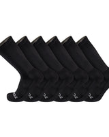 TCK socks Black / Medium Work & Athletic Crew Socks for Men & Women – Cushioned, Seamless Toe, Moisture Wicking Boot Sock, Supportive Arch