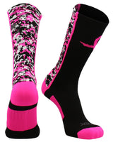 TCK socks Black/Neon Pink / Small Digital Camo Aware Crew Socks